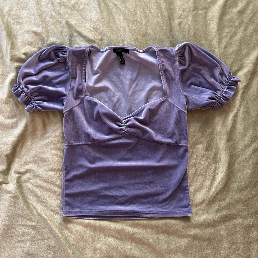 lavender forever 21 princess top